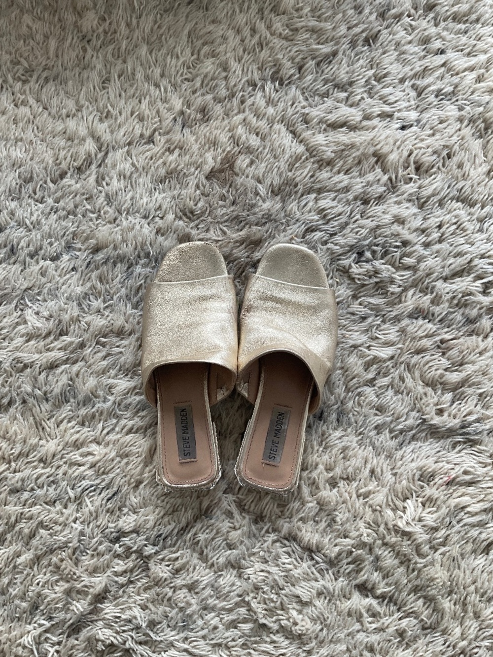 Women’s Gold Slipper Mule Sandals